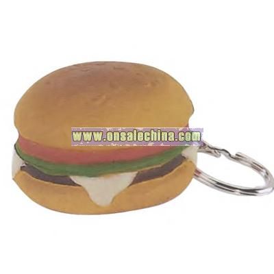 Hamburger shape stress reliever key holder