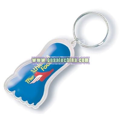 Color Dome Foot-Shaped Keychain
