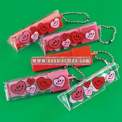 Valentine Eraser Key Chains