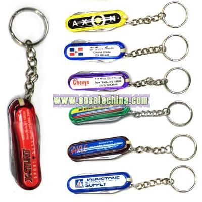 Color Dome Utility Knife Keychain