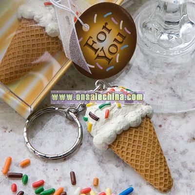 Ice Cream Cone Key Chain Favors