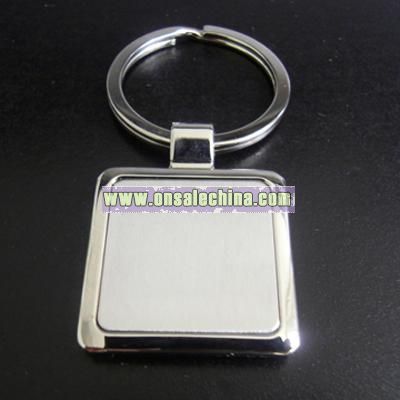 Square keyt tag with keyring