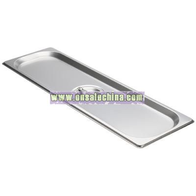 Half long solid steam pan cover