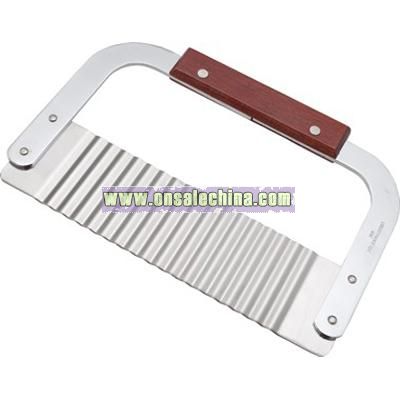 Veggie Cutter Wood Handle with Stainless Blade