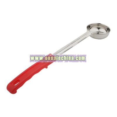 Portion controller 2 ounce stainless with red plastic handle