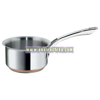 Stainless Steel Covered Milk Pan, 14cm