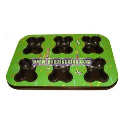 Pink Kitchenware on Must For Puppy Themed Parties  This Durable Muffin Pan Makes 6 Bone