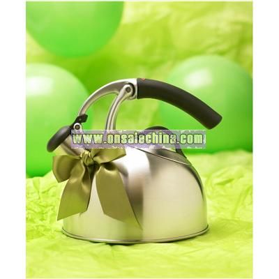 Brushed Stainless Steel Tea Kettle