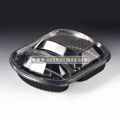 2-COMPARTMENT FOOD CONTAINER