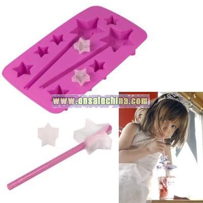 Fred Ice Princess Star-Shaped Ice Cube Tray with Straws