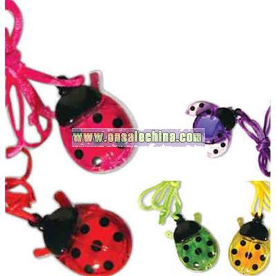 Ladybug lip gloss necklaces