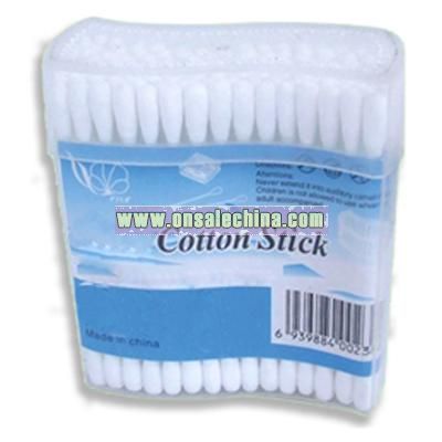 Cotton Sticks in Wave Shape PVC Box