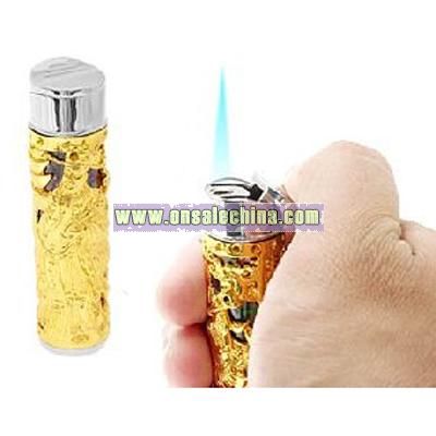 Golden Chinese Legend God Sculpture Teasure Refillable Cigarette Lighter