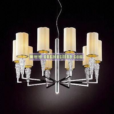 Steel with fabric lampshade Pendant Lamp