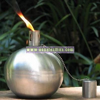 Stainless steel oil lamp