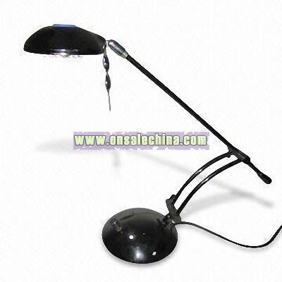 LED Table Light Source with Silver Plated Metal and Avoids Dazzling