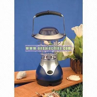 Dynamo LED Rechargeable Camping Lantern with Built-in Battery and Steel Plated Handle
