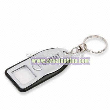 LED Keychain Light with Magnifier
