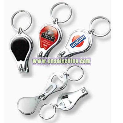 Custom key chains / bottle openers / nail clippers