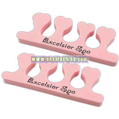 Pink heart shaped toe separators