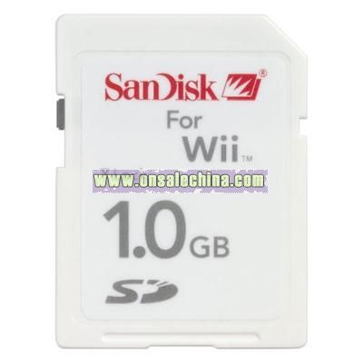 SanDisk 1GB SD Card for Nintendo Wii or Nintendo DS