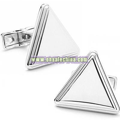 Triangle Engravable Cufflinks