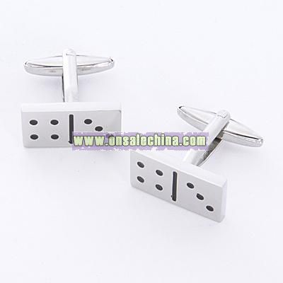 Dominoes Cuff Links with Personalized Case