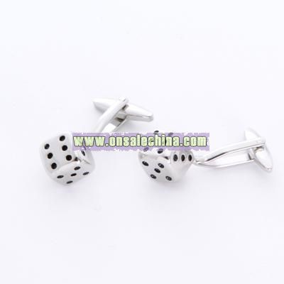 Dice Cuff Links with Personalized Case