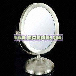 Brass/Stainless Steel LED Magnifier Mirror