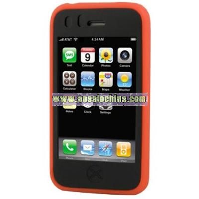 iPhone 3G Two-Tone Premium Silicone Case - Red