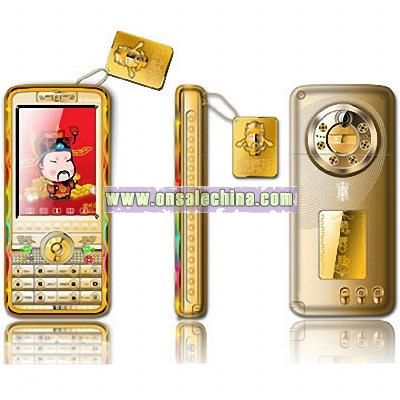 Gold Housing Mobile Phone