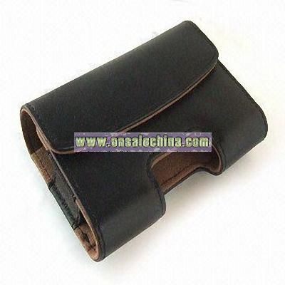 Leather Pouch Case with Clip for Palm Pre