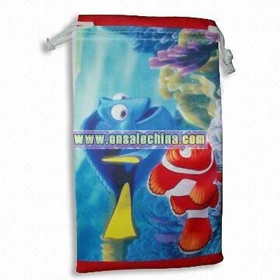 Microfiber Pouch for Mobile Phone with Digital Printing