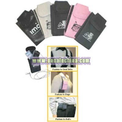 Two in one pouch to hold cellular phone and IPOD/MP3 player