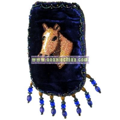 Horse Cell Phone Pouch-Royal Purple