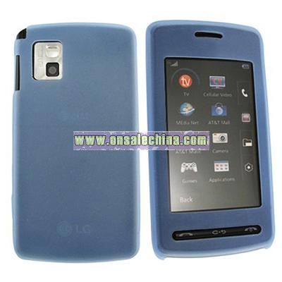 Blue Silicone Skin Case for LG VU CU915/ CU920