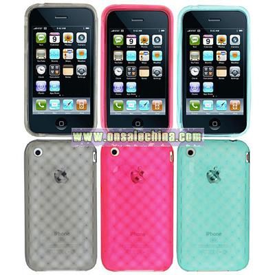 Diamond Design Crystal Silicon Skin Case for iPhone 3G/3GS
