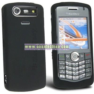 Black Silicone Case for Blackberry 8120/ 8130