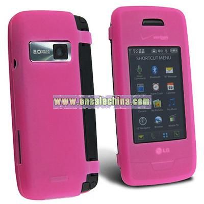 Pink Silicone Skin Case for LG VX10000 Voyager
