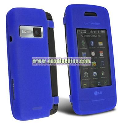 Blue Silicone Skin Case for LG VX10000 Voyager