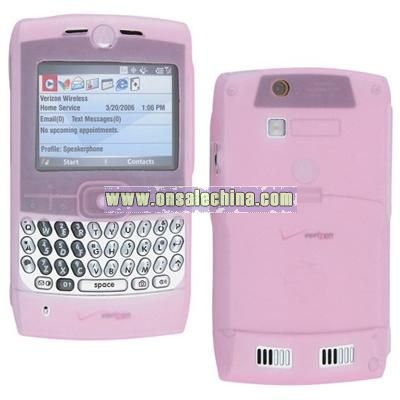 Pink Silicone Skin Case for Motorola Q