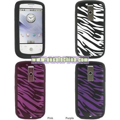 HTC G2/ myTouch Zebra Design Silicone Skin Case