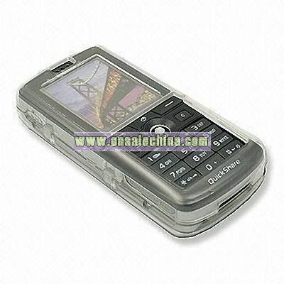 Crystal Case with Plastic Protect Screen for mobile Phones
