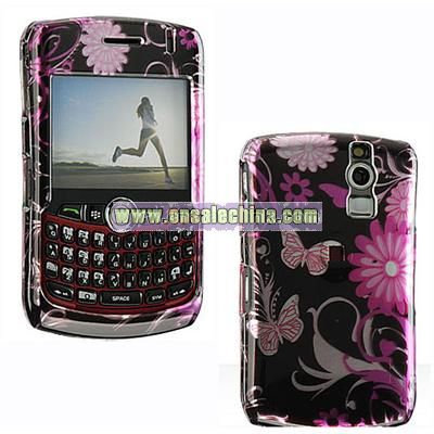 Blackberry Curve Pink Butterfly Design Case
