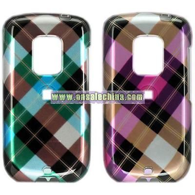 HTC Hero Crystal Case with Diagonal Check Design