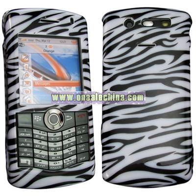 Clip-on Case for Blackberry Pearl 8130-Zebra