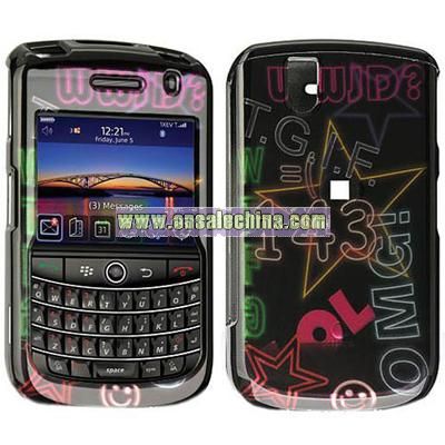 BlackBerry Tour 9630 Text Design Crystal Case