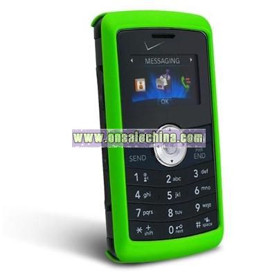 Neon Green Clip-on Rubber Coated Case for LG VX9200 enV3