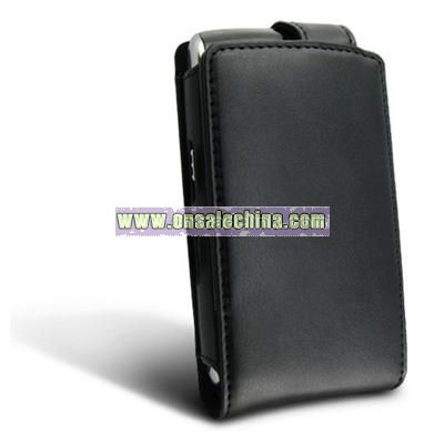 Vertical Leather Case for Blackberry Storm 9500 / 9530, Black