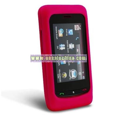 Hot Pink Silicone Skin Case for LG Xenon GR500